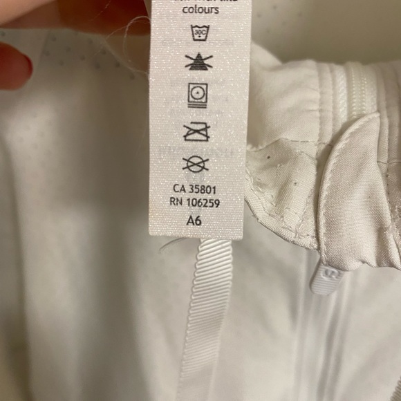 Perforated light lululemon zip up jacket - Picture 3 of 4